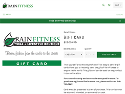 GIFT CARD – Rain Fitness