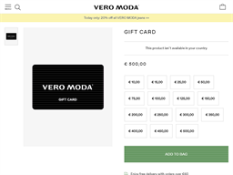 Shipwreck ingen forbindelse fleksibel Vero Moda | Gift Card Balance Check | Ireland - gcb.today