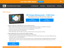 Cohn Restaurants Gift Card Balance Check Balance Enquiry Links Reviews Contact Social Terms And More Gcb Today