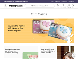 Buy Buy Baby gift card balance check