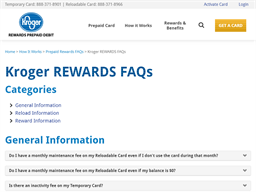 Kroger Rewards Prepaid Visa Gift Card Balance Check Balance Enquiry Links Reviews Contact Social Terms And More Gcb Today