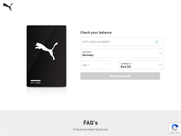 Puma | Gift Card Balance Check 