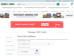 Check Barnes And Noble Gift Card - BARN