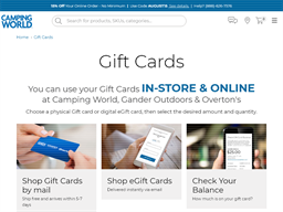 Camping World Gift Card Balance Check Balance Enquiry Links Reviews Contact Social Terms And More Gcb Today