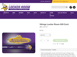 Vikings Locker Room Gift Card