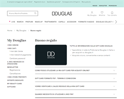 elleboog Kan niet Kritiek Douglas | Gift Card Balance Check | Italy - gcb.today