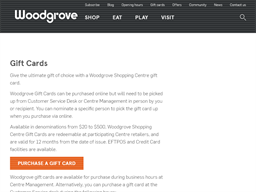 Woodgrove Shopping Centre Gift Card Balance Check Balance Enquiry Links Reviews Contact Social Terms And More Gcb Today