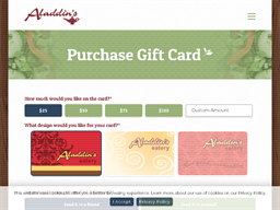 Check Gift Card Balance - Aladdin's Eatery
