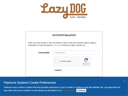 Lazy Dog Restaurant & Bar | Gift Card Balance Check | Balance Enquiry