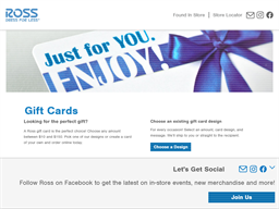 Buy Ross Dress For Less E Gift Card Cheap Online