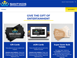 Santikos Theatres | Gift Card Balance Check | United States - gcb.today
