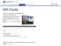 Camping World Gift Card Balance Check Balance Enquiry Links Reviews Contact Social Terms And More Gcb Today