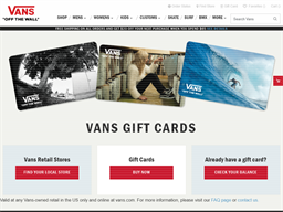 vans online gift card