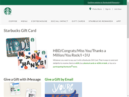 Starbucks | Gift Card Balance Check | Canada - gcb.today
