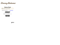 check tommy bahama gift card balance