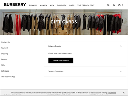 burberry gift card uk