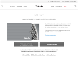 clarks gift voucher online