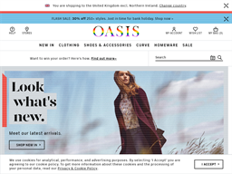 oasis clothing website